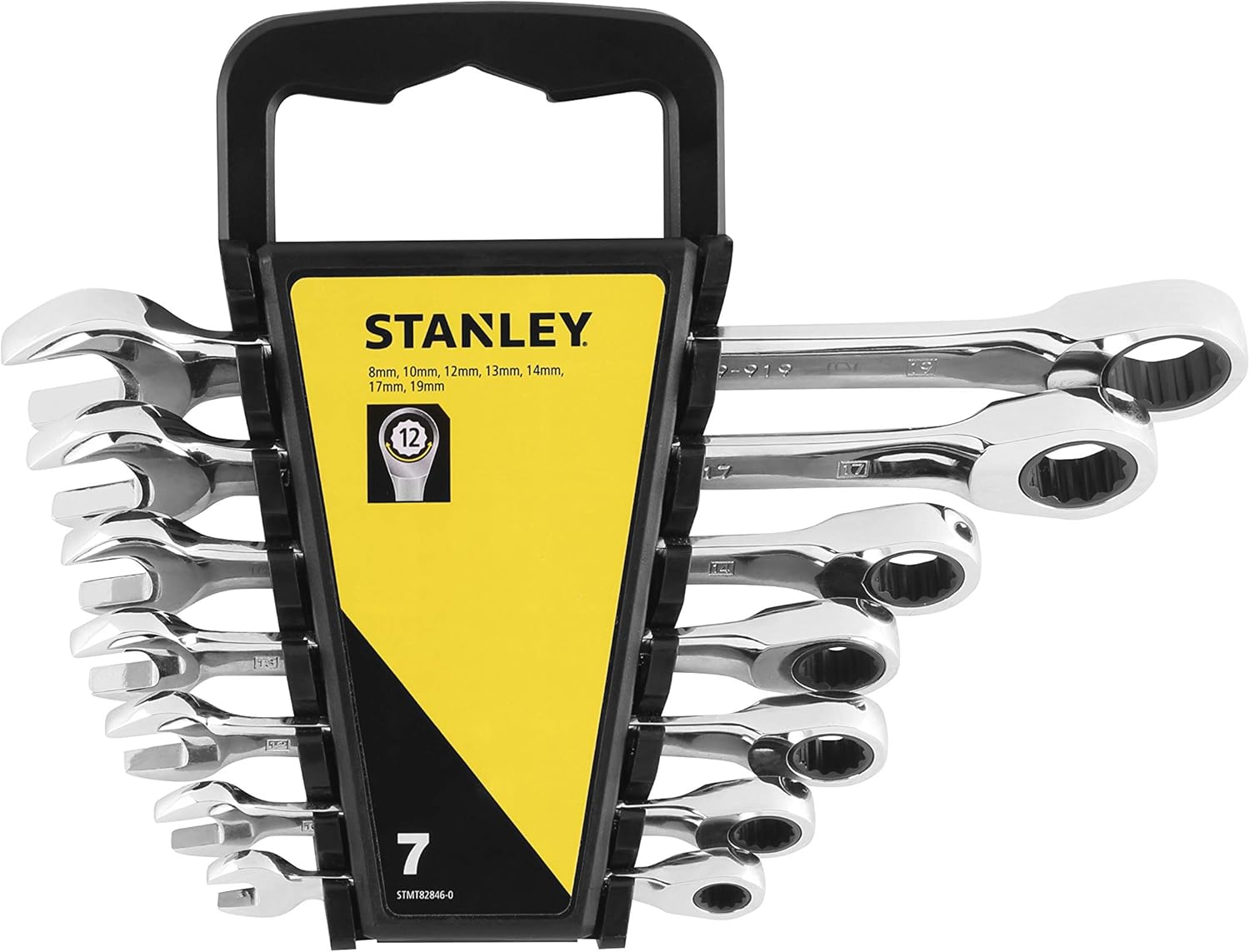7Pcs Fixed Ratchet Combination Spanner Set