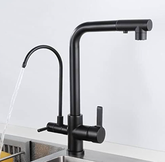 faucet 3 line black