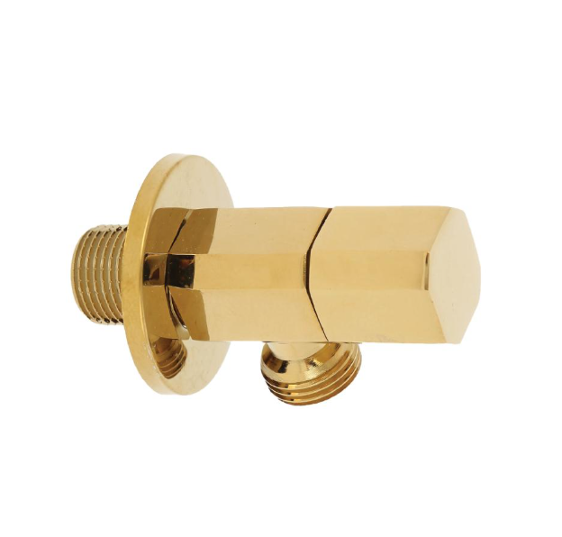 angle valve gold