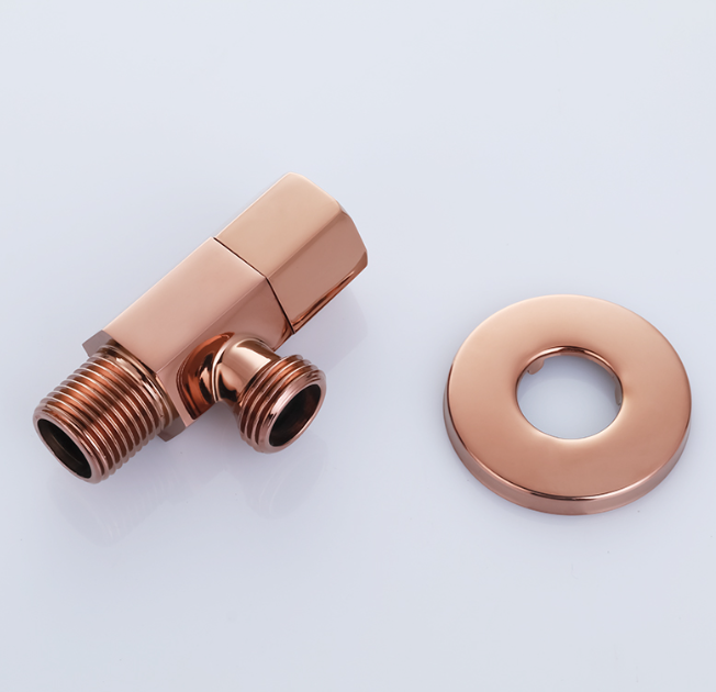 angle valve rose gold