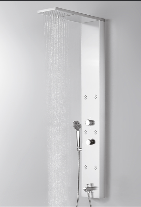 shower panel white