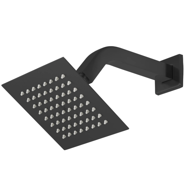 shower head 6inch black