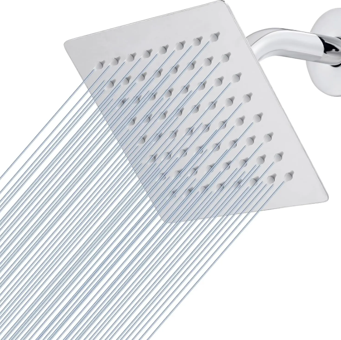 shower head 6inch white