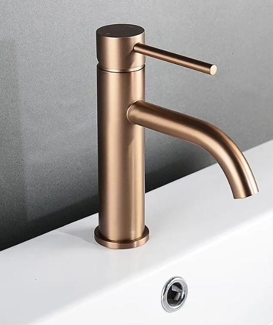 basin faucet rose gold